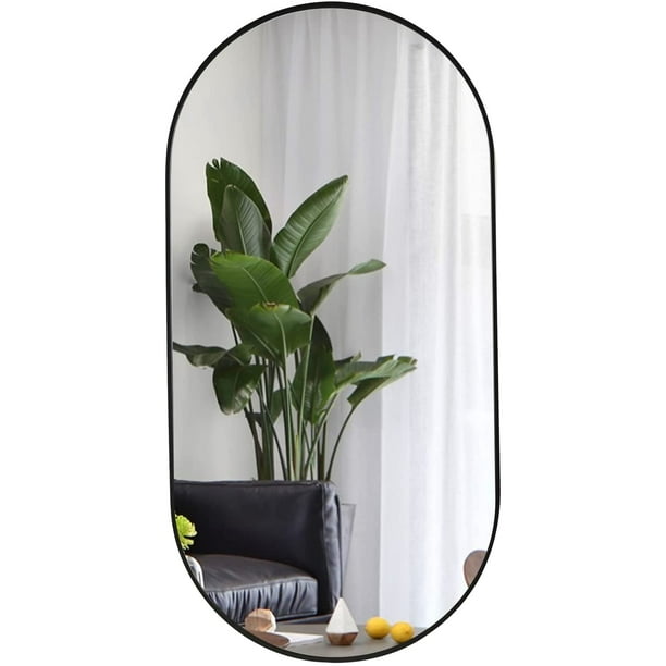 KEERDAO Oval Mirror for Bathroom, 20" x 40" Wall Mirrors with Brushed