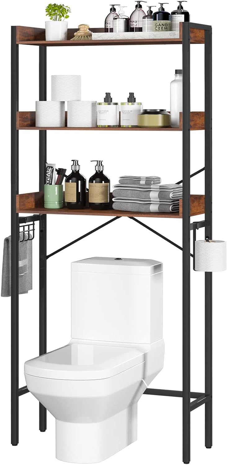 KEERDAO Over The Toilet Storage Rack, 3 Tier Bathroom Toilet Shelf with