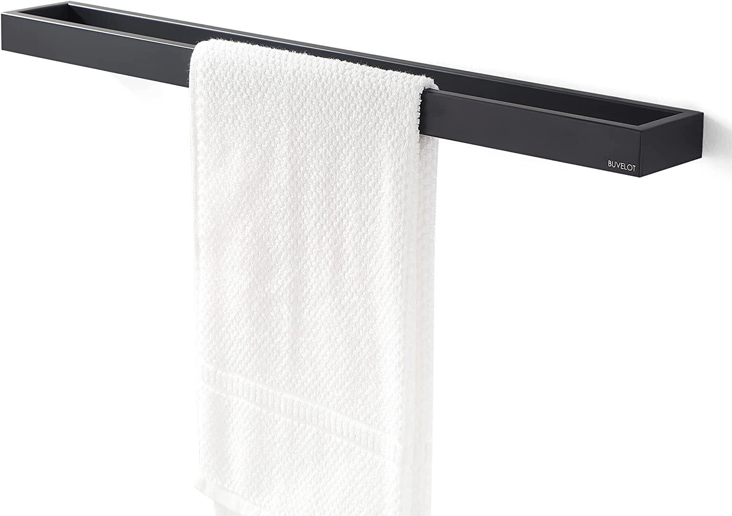 KEERDAO Square Bath Towel Bar,Contemporary Towel Holder for Bathroom