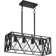 KEESFU 4-Light Industrial Pendant Chandelier with Adjustable Cord