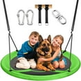 thumbnail image 1 of MIHOVER 43 Inch Saucer Tree Swing Flying Indoor Outdoor Play Set Swing for Kids - Green, 1 of 8