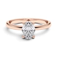 thumbnail image 1 of KEEVA JEWELS 2.00CT Oval Lab Grown Diamond Ring for Women, IGI Certified F/VS, 14K Solid Rose Gold Solitaire Engagement Ring Size 5 to 10, 1 of 8