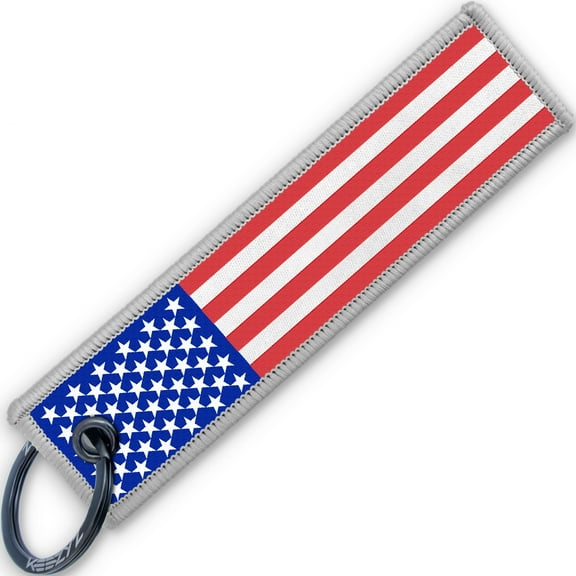 KEEZYZ USA Keychains Key Tags For Cars, Trucks, Motorcycles, ATV, UTV