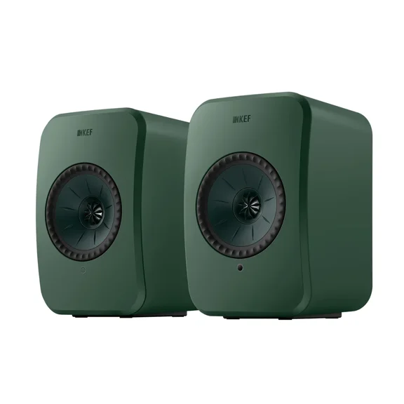 KEF LSX II LT Powered speakers with Wi-Fi, Apple AirPlay 2, Google Cast, and Bluetooth (Sage Green)