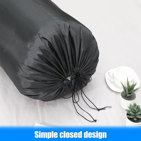 KEFENL-Rug Storage Bag, Heavy Duty, Waterproof, Drawstring, Black (92 x 20 Inch)