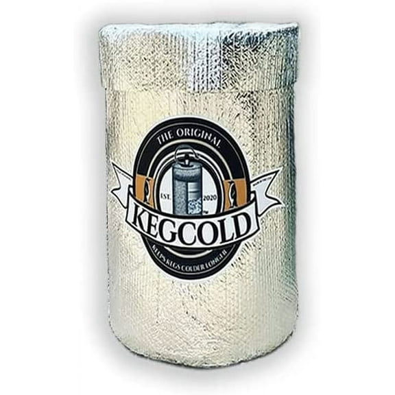 KEGCOLD Portable Keg Cooler - Foldable, Reusable, Lightweight, Insulated, and Easy Setup (1/6 Size Keg, Sixtel)