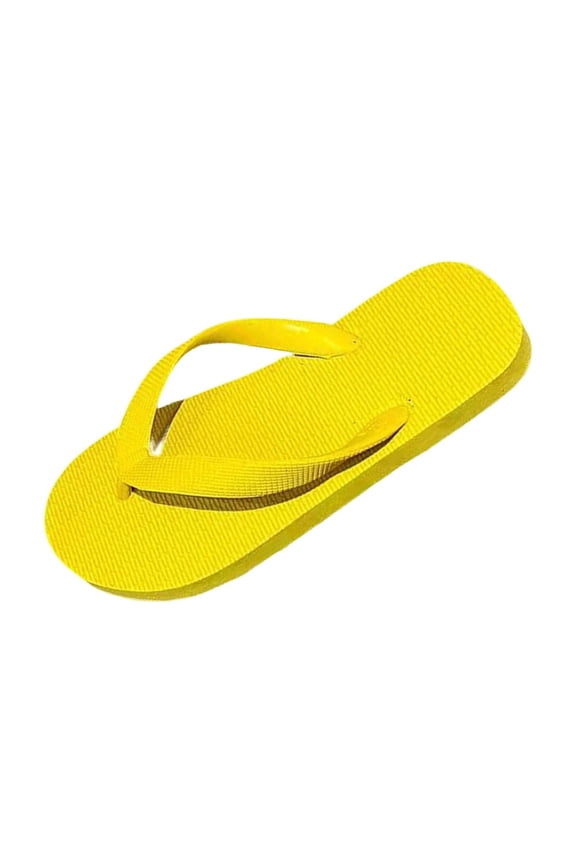 Unisex Casual Versatile Sweet And Cool Rubber Comfortable Non Beach Sandals For Spring And Summer. Yellow 8.5-9