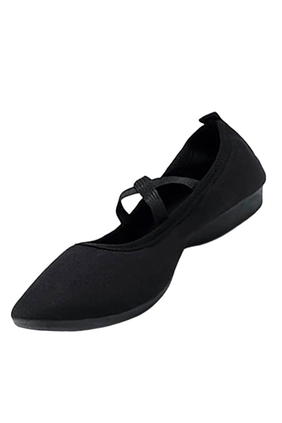 Women Teacher Latin Dance Shoes Adult Body Dance Training All Inclusive Cloth Plus Size Shoe Trendy Mid Heel Dance Shoes Black Size 6