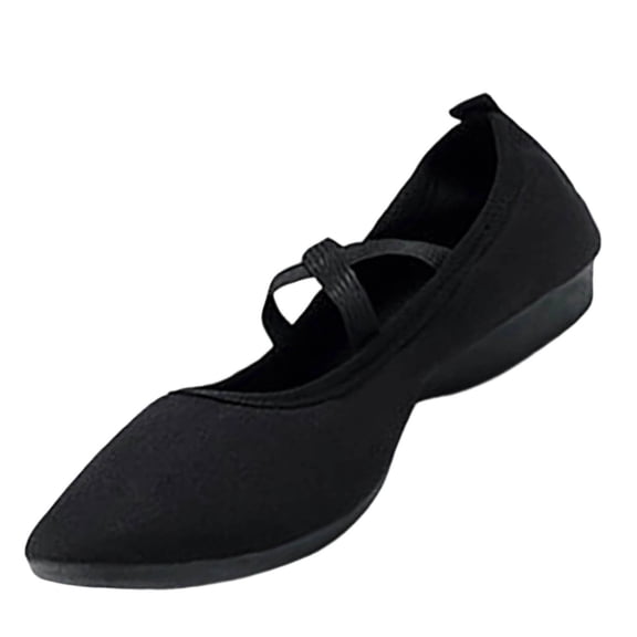 KEGIRLOM Women Teacher Latin Dance Shoes Adult Body Dance Training All Inclusive Cloth Plus Size Shoe Trendy Mid Heel Dance Shoes Black Size 7