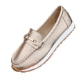thumbnail image 1 of KEGIRLOM Women's Fashion Casual Summer Style Light Shallow Mouth Loafers Flat Lazy Shoes Toe Shoes Rose Gold 9, 1 of 9