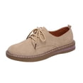 thumbnail image 1 of KEGIRLOM Women's Fashion Casual Summer Style -On Lightweight Non- Shoes Casual Toe Shoes Beige 6, 1 of 9