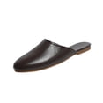 thumbnail image 1 of KEGIRLOM Women's Fashionable Casual Versatile Spring And Summer Plus Size Shoes Solid Color Round Toe Closed Toe One-Foot Flat Mules Brown 7.5, 1 of 9