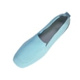 thumbnail image 1 of KEGIRLOM Women's Fashionable Casual Versatile Square Toe Flying Woven Spring And Summer Comfortable Flat Shoes Sky Blue 9.5, 1 of 5