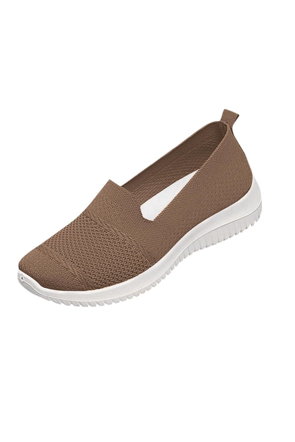 Women's Fashionable And Versatile Plus-Size Canvas Shoes Lightweight And Comfortable Shoes Spring/Summer Style Trendy Soft-Soled Comfortable Wedge Heel Shoes Brown Size 5.5