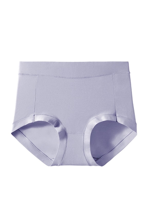 Women's Large Size Medium And High Waist Abdomen And Buttocks Breathable Seamless Briefs And Underwear Purple XXXL