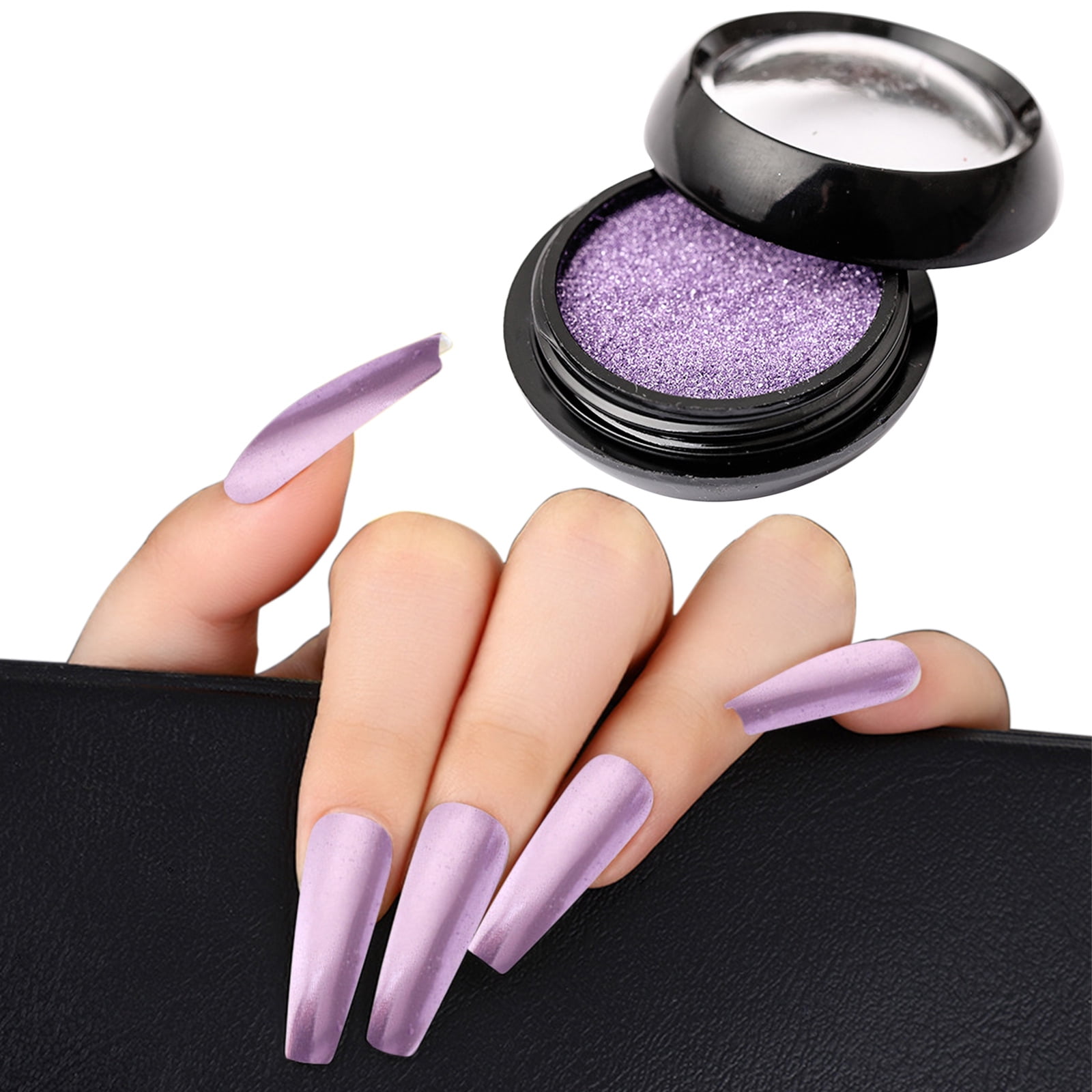 KEGUALV Dipping Powder Kit Manicure Titanium Powder Pure Color