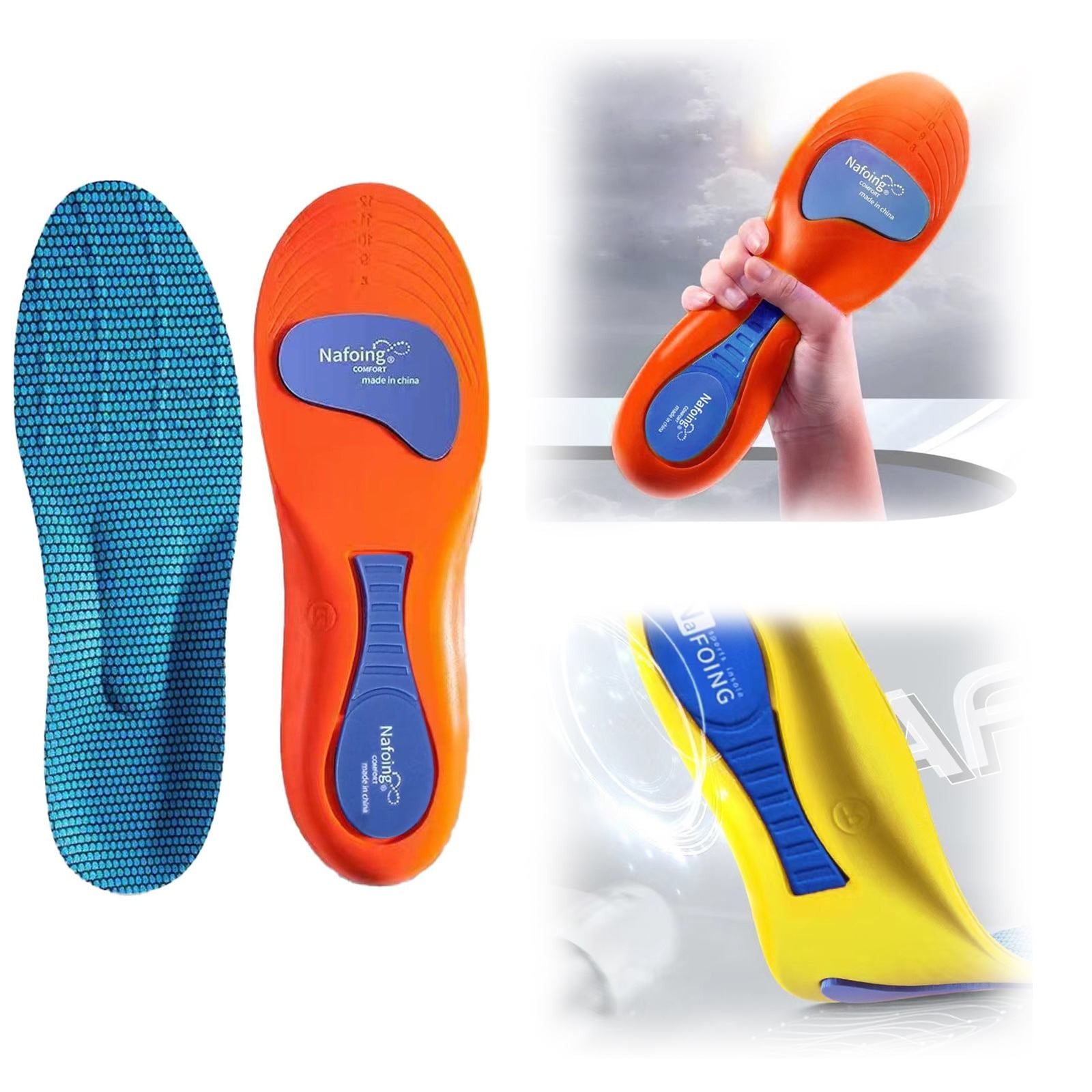 KEGUALV Insole Plantarfasciitis Soft Comfort Norelie Orthopaedic