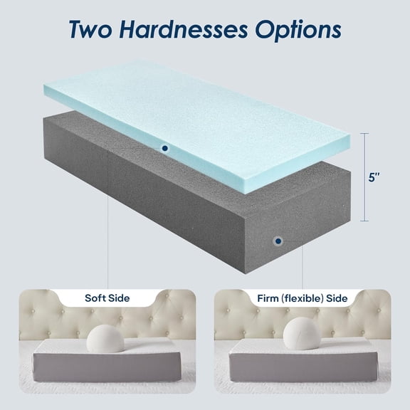 KEHANGTE Cooling Cube Pillow for Side Sleepers, Soft Double-Sided Support, Breathable Fabric, 5" Height