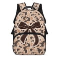 thumbnail image 1 of KEIAHUAN Brown Camo Bow Backpack for Boys, Soft Breathable Back Panel Daypack, Large Capacity 17 Inch School Bag Fits 14 Inch Laptop, Thoughtful Back to School Gift for Girls Kids Students, 1 of 7