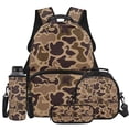 thumbnail image 1 of KEIAHUAN Duck Camo School Backpack Set of 4 Back Pack with Lunch Box Pencil Case Water Bottle Bag Backpacks for School Girls with Adjustable Shoulder Strap Student Bag, 1 of 7