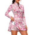 thumbnail image 1 of KEIAHUAN Pink Ribbon Dresses Women Golf Dress with Built in Shorts, 1 of 7