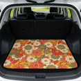 thumbnail image 1 of KEIAHUAN Retro Floral Car Trunk Mat 29" x 39", Scratchproof Non-slip Cargo Liner Full Protection Fits for Most Cars and SUVs, 1 of 6