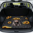 thumbnail image 1 of KEIAHUAN Sunflower Cow Rear Trunk Protector 29" x 39", Waterproof Cargo Liner Easy to Clean Fits for Most Cars SUV for Women, 1 of 6