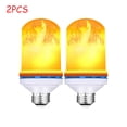 thumbnail image 1 of KEINXS 2 Pack LED Flame Effect Light Bulb, 4 Modes Flame Lights Bulbs, E26 Base Fire Light Bulbs with Gravity Sensor, Christmas Decorations Flickering Light Bulb for Indoor/Outdoor/Home/Party Decor, 1 of 6