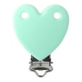thumbnail image 1 of KEINXS 2pcs Baby Silicone Teether Clips Pacifier Holder Chains Shape Heart Baby Teething Accessories Products Oral Care Toys, 1 of 5