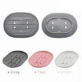 thumbnail image 1 of KEINXS 3 Pack Silicone Soap Dish for Bathroom  Bar Soap Holder for Shower Waterfall Soap Tray for Kitchen Sink, 1 of 6