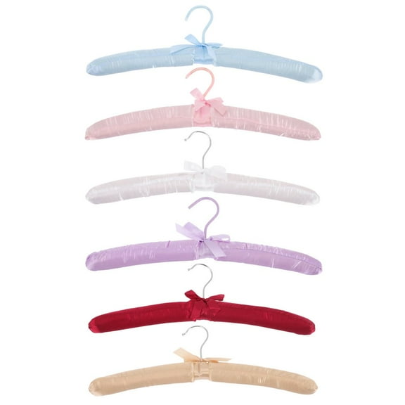 KEINXS 6Pcs Padded Clothes Hangers Sweater Hangers Women Clothes Hangers for Home