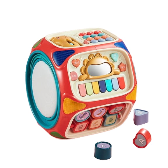 KEINXS Activity Box Kids Activity Box Baby toys, developmental activity boxes, 8-sided activity boxes, activity tables