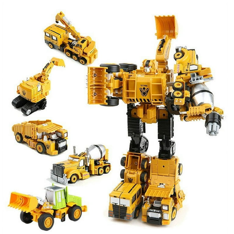 ToyBoy KEINXS Alloy Transformers Toys 5 In 1 Construction Car Model