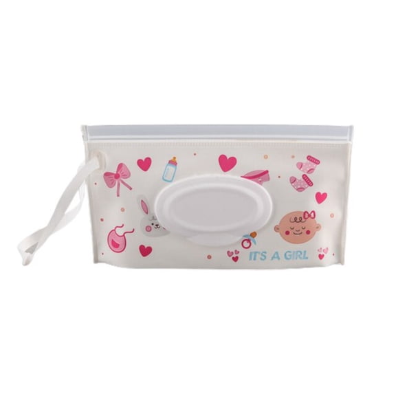 KEINXS Baby Care Wet Wipe Box Eco-Friendly Wet Tissue Case Cleaning Wipes Container Case Portable Wet Wipe Bag