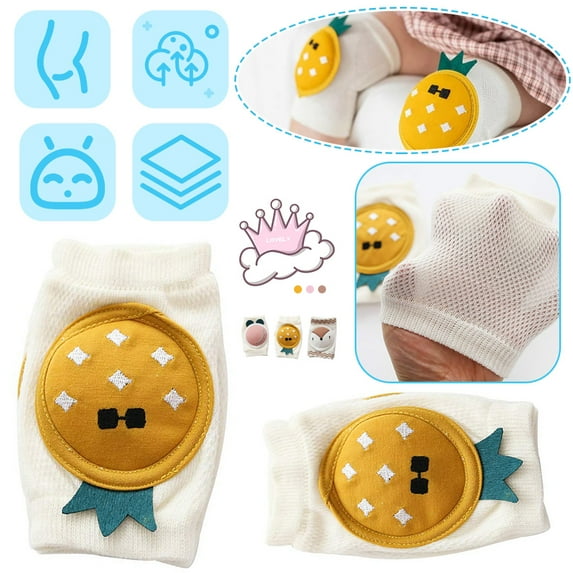KEINXS Baby Knee Pads Anti-Slip Crawling Pads Knee Protect Adjustable Breathable Baby Crawling Knee Pads for Baby