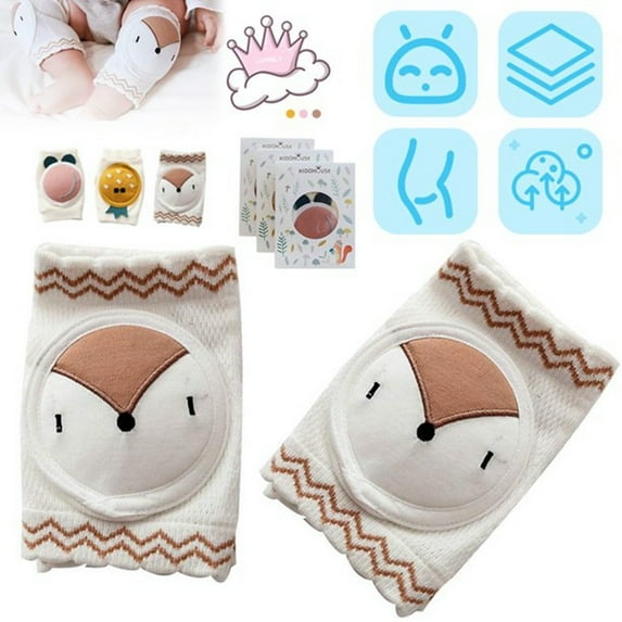 KEINXS Baby Knee Pads Anti-Slip Crawling Pads Knee Protect Adjustable Breathable Baby Crawling Knee Pads for Baby