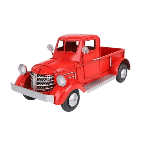KEINXS Big Trucks Model Collectable Red Car Decor for Kids Large Red Truck