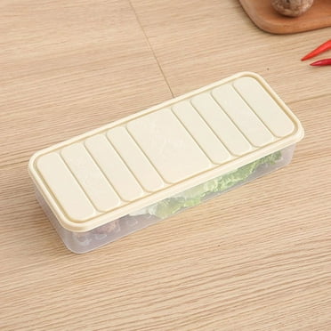 KEINXS Celery Keeper For Refrigerator Cajas De Devoluciones Amazon Lunch Meat Storage Containers For Fridge Apricot Small