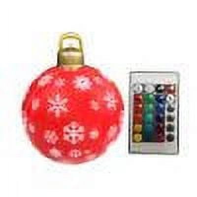 KEINXS Christmas Decor Christmas Inflatable Ball with Remote 16 Colors LED Tree Hanging Ornaments
