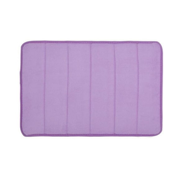 KEINXS Clearance! Microfibre Memory Foam Bathroom Shower Bath Mat With Non Slip Back Useful Purple