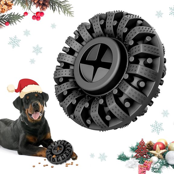 KEINXS Dog Toys for Aggressive Chewers, Indestructible Natural Rubber, Treat Dispenser for Powerful Chewers, Durable Chew Toy for Medium Large Breed Dogs