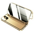 thumbnail image 1 of KEINXS For  Tempered Glass Phone Case Double-sided Buckle Metal Anti-peeping Case Black, 1 of 10