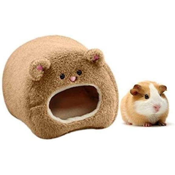 KEINXS Hamster nest - Cotton nest hamsters, Hamster Bed Handmade hamster cotton nest gold silk bear bear cub sleeping bag