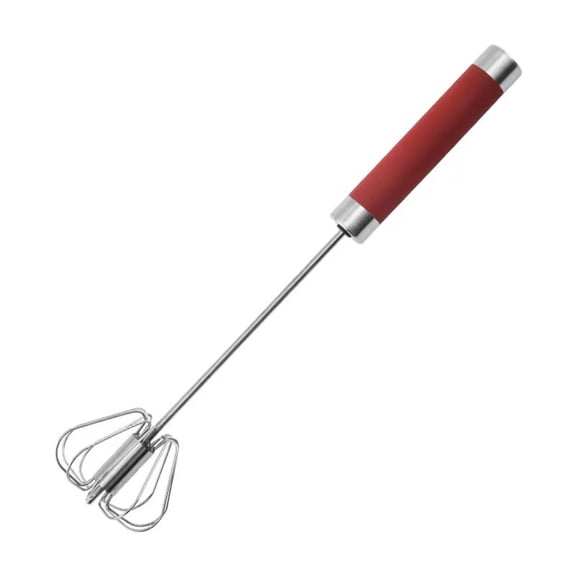 KEINXS Hand Pressure Semi-Automatic Whisk Stainless Steel Kitchen Accessories Tools Self Rotating Cream Utensils Whisk Hand Mixer