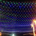 thumbnail image 1 of KEINXS LED Net Mesh String Fairy Lights 200 LEDs 9.8FT x 6.6FT Net Lights  Plug in Waterproof Mesh Lights for Bushes Garden Patio Christmas Halloween Decorations (Green), 1 of 10