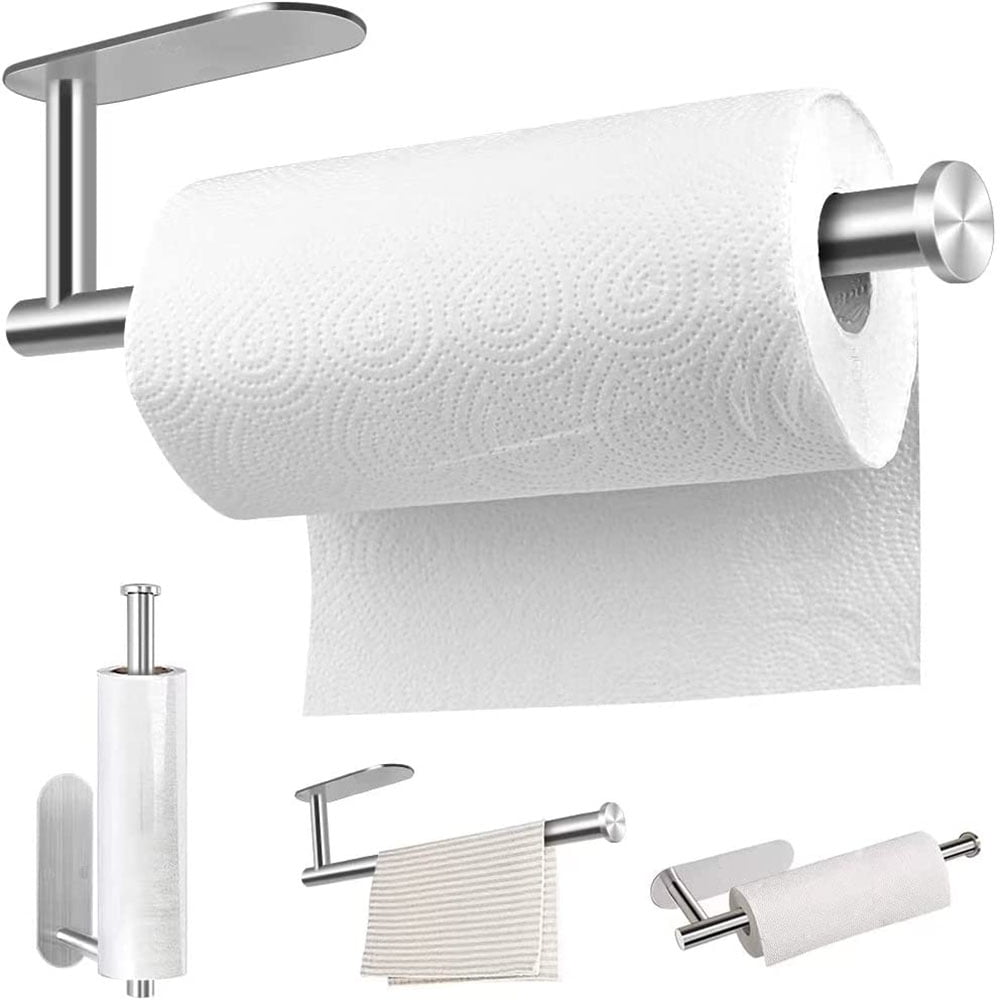 KEINXS Paper Towel Holder Under SelfAdhesive Paper Towel Bar