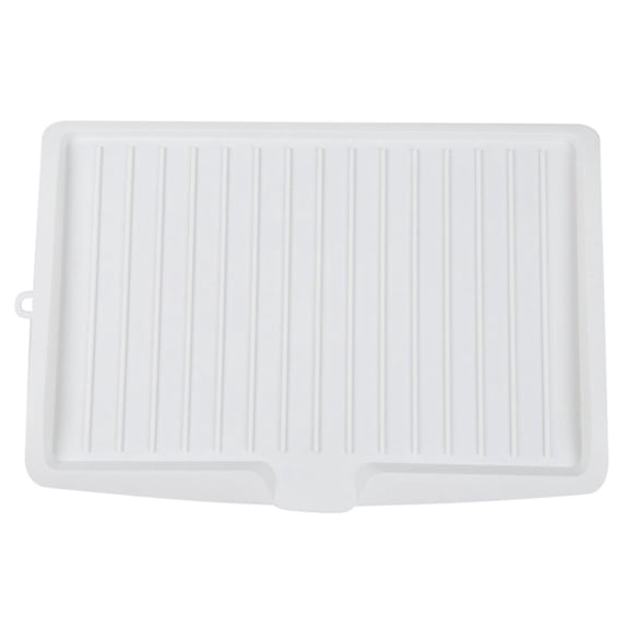 KEINXS Plastic Dish Drainer Drip Tray Plate Cutlery Rack Kitchen Sink Rack Holder Large white