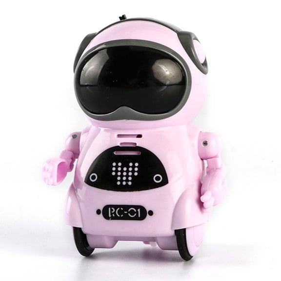 KEINXS Pocket RC Robot Talking Interactive Dialogue Voice Recognition Record Singing Dancing Telling Story Mini Robot Toys Gift