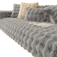 thumbnail image 1 of KEINXS Rabbit Plush Sofa Cushion/Pillowcase Non-Slip Comfortable to Touch Cover for Living Room Furniture Protector, 1 of 2
