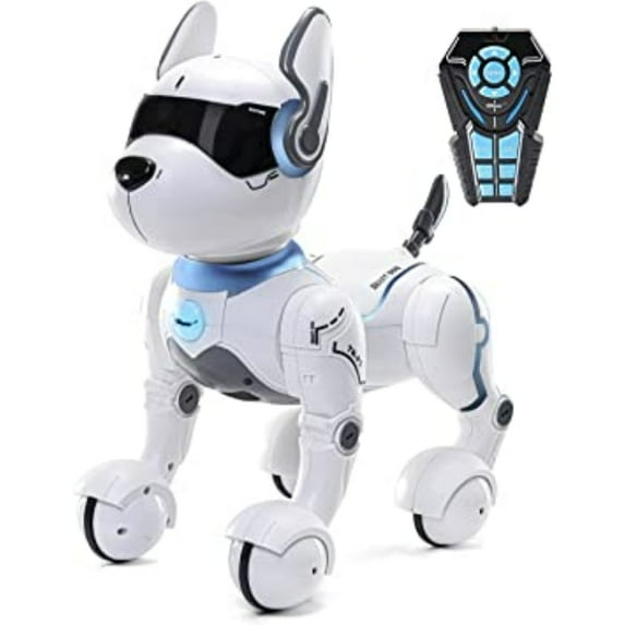 KEINXS Remote Control Robot Dog Toy, Robots for Kids, Rc Dog Robot Toys for Kids 3,4,5,6,7,8,9,10 Year Old and up, Smart & Dancing Robot Toy